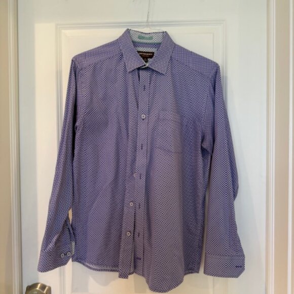 Lot of 4 Johnston & Murphy Printed Cotton Shirts (M) - Picture 12 of 16